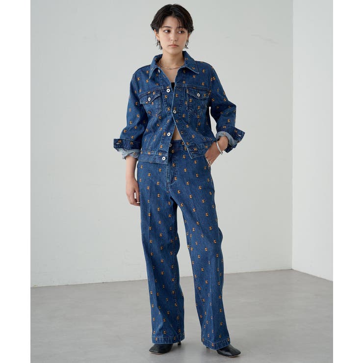 Loungedress】花柄刺繍デニムJK[品番：PALW0004086]｜PAL GROUP