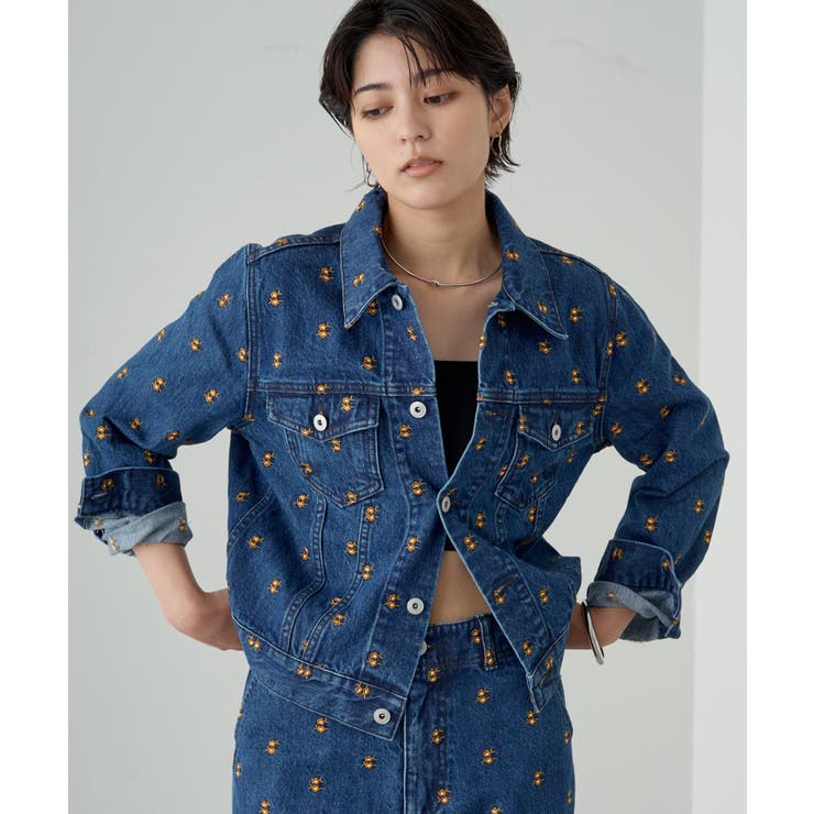 Loungedress】花柄刺繍デニムJK[品番：PALW0004086]｜PAL GROUP
