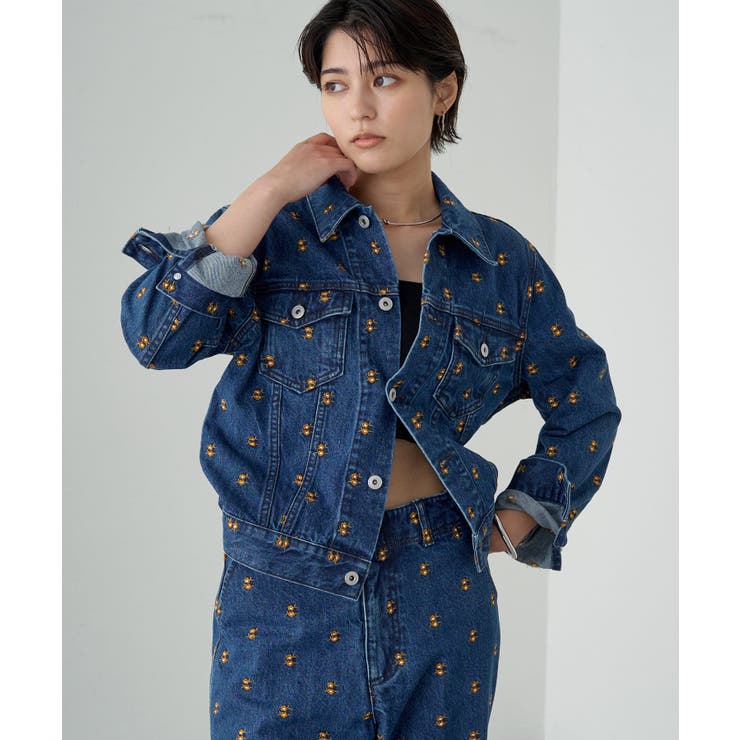 Loungedress】花柄刺繍デニムJK[品番：PALW0004086]｜PAL GROUP