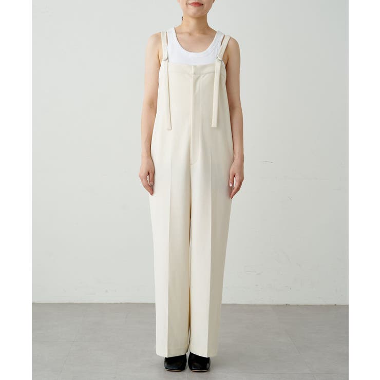割引クーポン Loungedress】カットジョーゼットオールインワン[品番 サロペット・オーバーオール・オールインワン