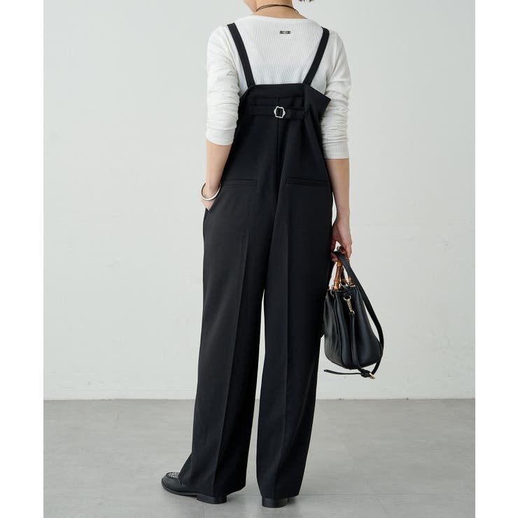 お歳暮 人気 オシャレ Loungedress】カットジョーゼットオールインワン[品番 トップス