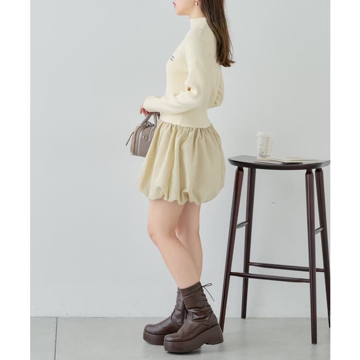 ♡新品タグ付♡ キャバンブルゾン& アパルトモンワンピース Chico】2wayバルーンデザインロングワンピース | OUTLET