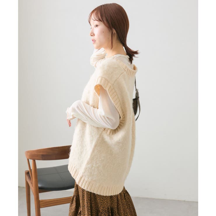 w closet】起毛ニットベスト[品番：PALW0004099]｜PAL GROUP  OUTLET（パルグループアウトレット）のレディースファッション通販｜SHOPLIST（ショップリスト）