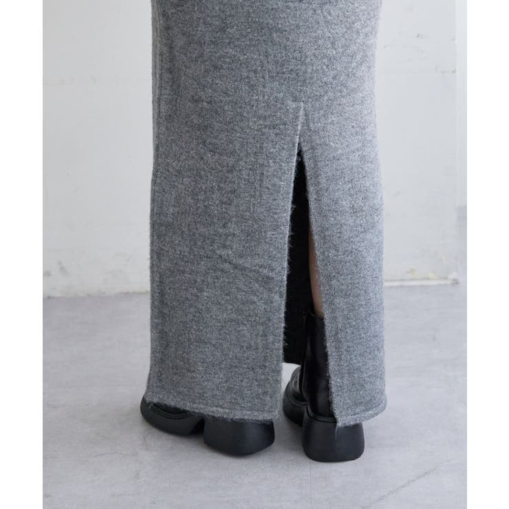 新品タグ付き　mystic ベロアモールワンピースセット　グレー SETアイテム】ベロアモールワンピースSET | mystic(ミスティック