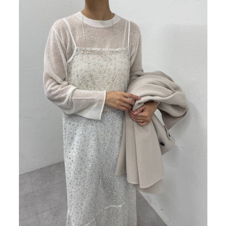 Omekashi】レース刺繍キャミワンピース[品番：PALW0004163]｜PAL