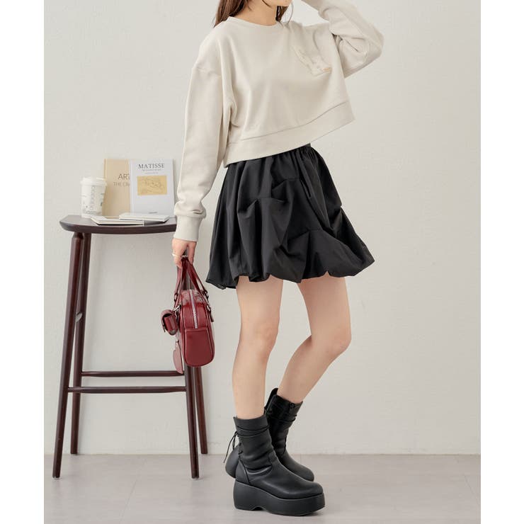 Chico】ランダムタックボリュームSK[品番：PALW0004204]｜PAL GROUP  OUTLET（パルグループアウトレット）のレディースファッション通販｜SHOPLIST（ショップリスト）