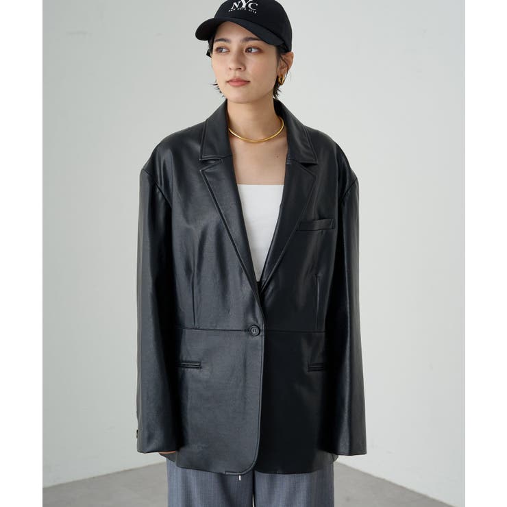 【Loungedress】ﾌｪｲｸﾚｻﾞｰJK