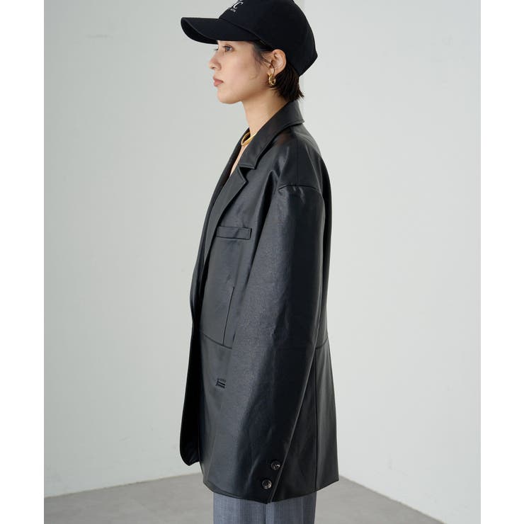 Loungedress】フェイクレザーJK[品番：PALW0004189]｜PAL GROUP