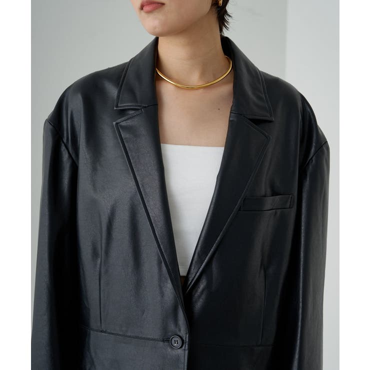 Loungedress】フェイクレザーJK[品番：PALW0004189]｜PAL GROUP