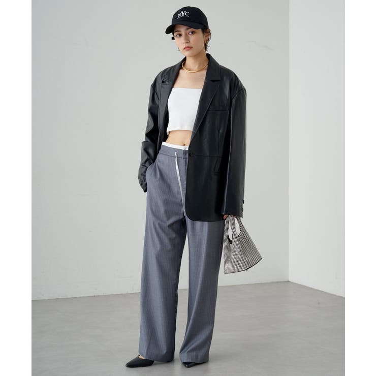 【Loungedress】ﾌｪｲｸﾚｻﾞｰJK