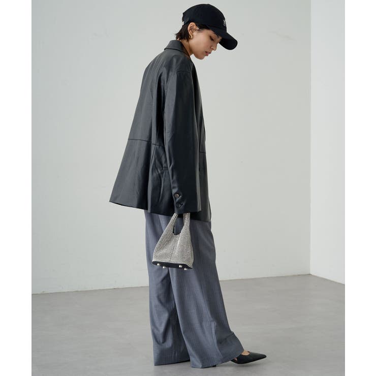 Loungedress】フェイクレザーJK[品番：PALW0004189]｜PAL GROUP