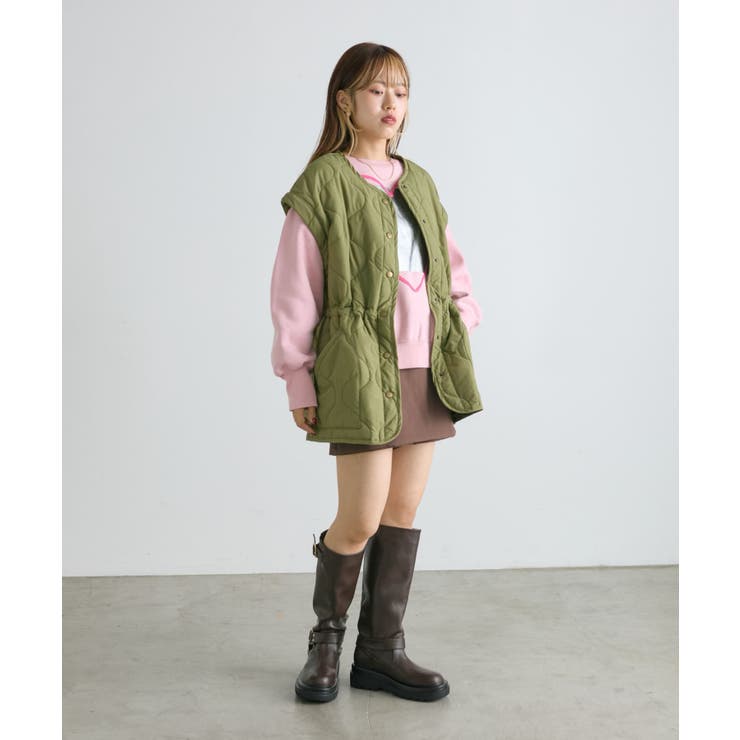 キルティングジャケットとレザーパンツセット 楽天市場】【即納】【ラジュール×半額クーポン対象】Lajour made in