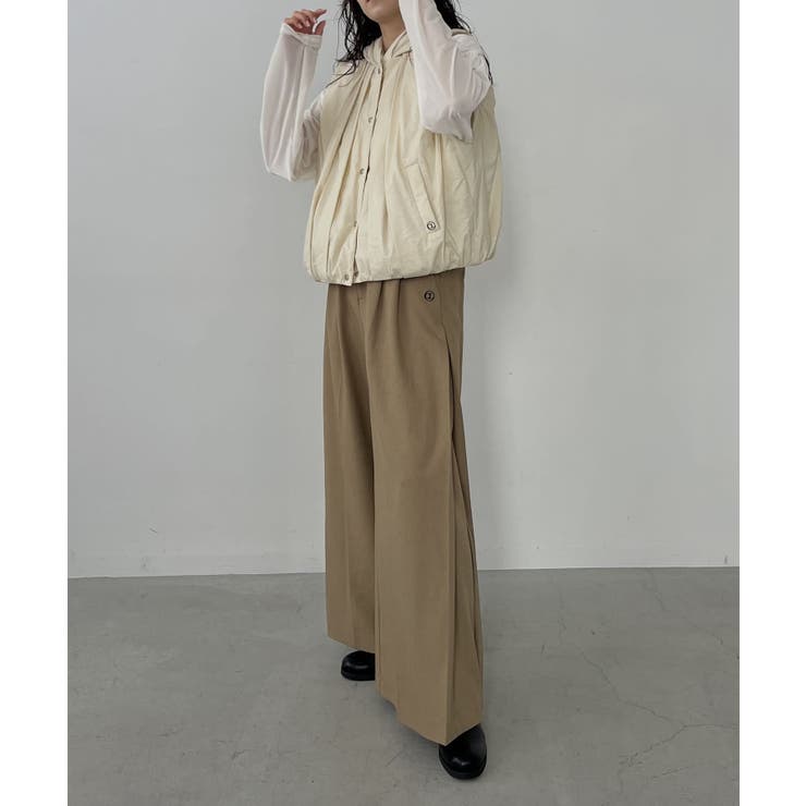 CAPRICIEUX LE'MAGE】タックフーディベスト[品番：PALW0004259