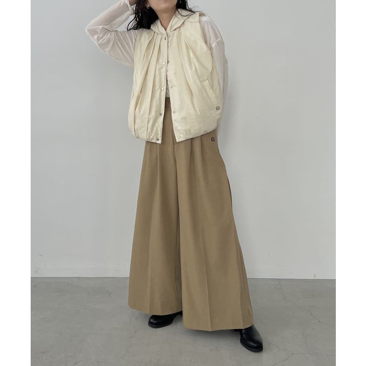 【CAPRICIEUX LE'MAGE】タックフーディベスト[品番：PALW0004259]｜PAL GROUP  OUTLET（パルグループアウトレット）のレディースファッション通販｜SHOPLIST（ショップリスト）