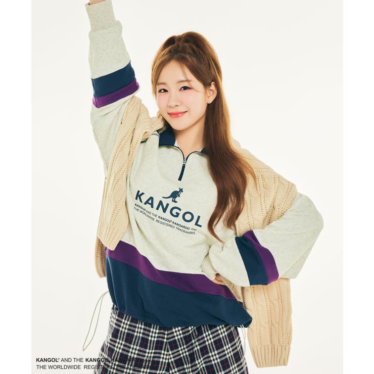 Ciaopanic【WOOAH×KANGOL】新品ハーフジップスウェット　完売品 Ciaopanic【WOOAH×KANGOL】新品ハーフジップスウェット 完売品