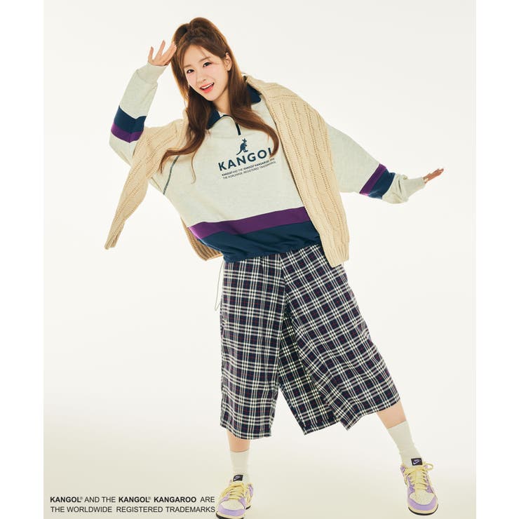 Ciaopanic【WOOAH×KANGOL】新品ハーフジップスウェット　完売品 Ciaopanic【WOOAH×KANGOL】新品ハーフジップスウェット 完売品