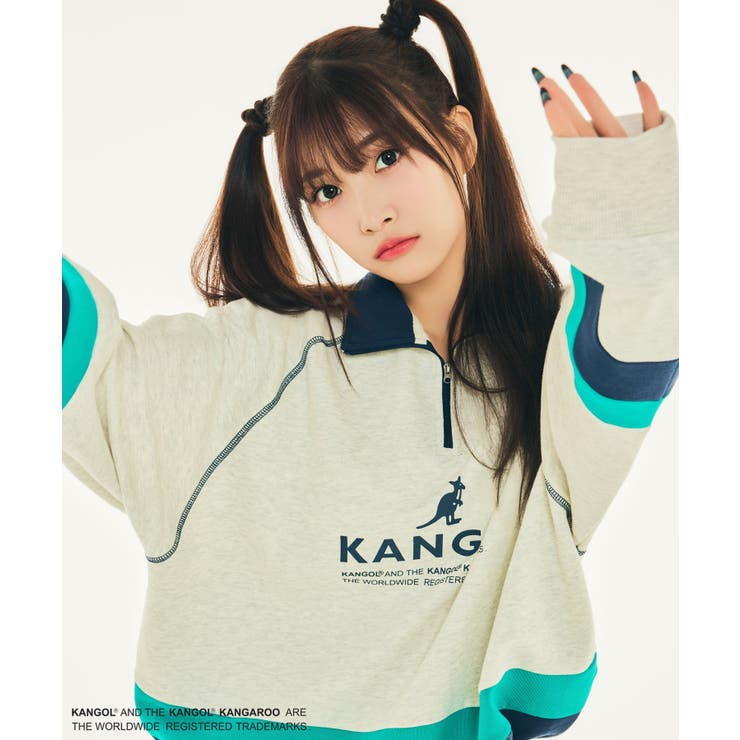 Ciaopanic【WOOAH×KANGOL】新品ハーフジップスウェット　完売品 パル PAL 【Ciaopanic】【WOOAH×KANGOL】ハーフジップスウェット