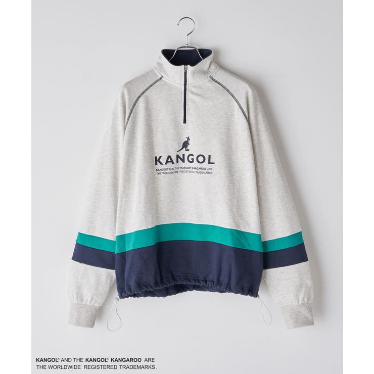 Ciaopanic】【WOOAH×KANGOL】ハーフジップスウェット[品番