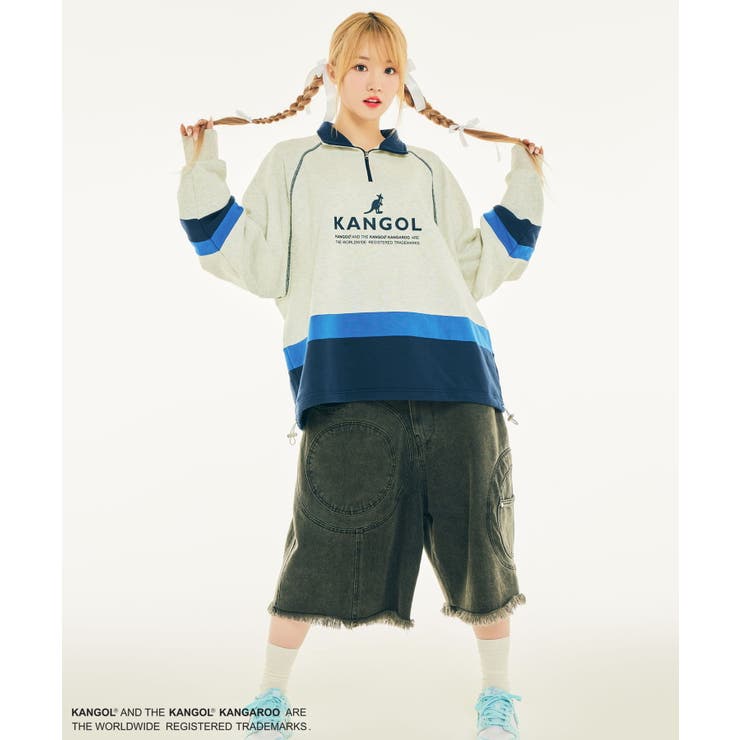 Ciaopanic【WOOAH×KANGOL】新品ハーフジップスウェット　完売品 Ciaopanic【WOOAH×KANGOL】新品ハーフジップスウェット 完売品