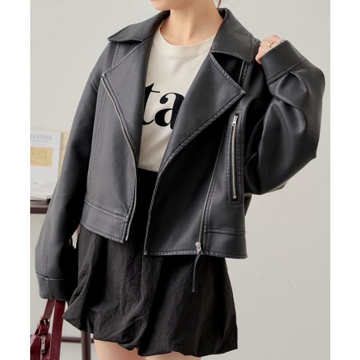期間限定 数量限定 Chico】ルーズライダースJKT[品番：PALW0004293]｜PAL GROUP ジャケット・アウター
