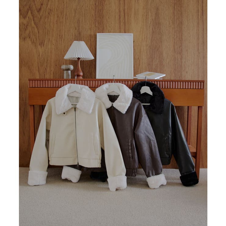 新品　チコ　Chico ファー衿　レザーブルゾン　S Chico】ファー衿レザーブルゾン[品番：PALW0004292]｜PAL GROUP