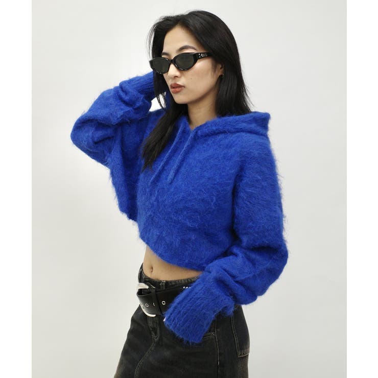 WHO'S WHO gallery】モヘアライクニットパーカー[品番：PALW0004309]｜PAL GROUP  OUTLET（パルグループアウトレット）のレディースファッション通販｜SHOPLIST（ショップリスト）