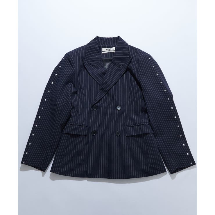 【WHO'S WHO gallery】HiNTスタッズラインジャケット[品番：PALW0004306]｜PAL GROUP  OUTLET（パルグループアウトレット）のレディースファッション通販｜SHOPLIST（ショップリスト）