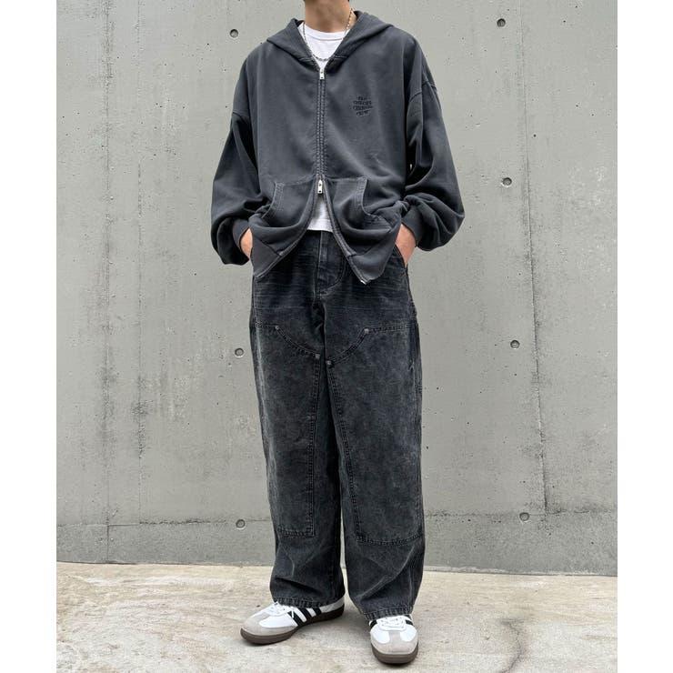 H BEAUTY&YOUTH フェード ダブルニーパンツ L H BEAUTY&YOUTH フェード ダブルニーパンツ L ユニセックス