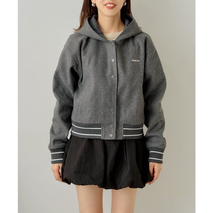 【Chico】フードライン入シャギーMAー1[品番：PALW0004315]｜PAL GROUP  OUTLET（パルグループアウトレット）のレディースファッション通販｜SHOPLIST（ショップリスト）