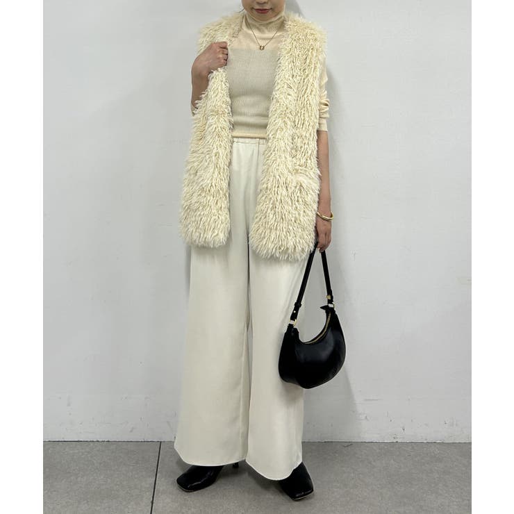 Loungedress】フェイクファーベスト[品番：PALW0004326]｜PAL