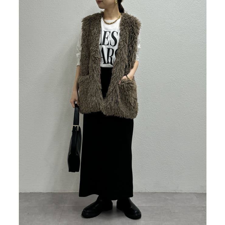 Loungedress】フェイクファーベスト[品番：PALW0004326]｜PAL GROUP  OUTLET（パルグループアウトレット）のレディースファッション通販｜SHOPLIST（ショップリスト）