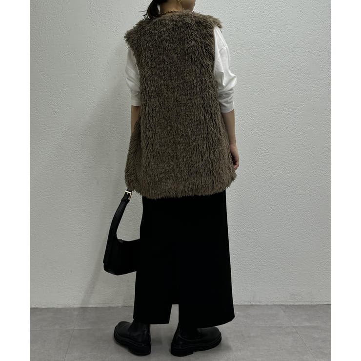 LOUNGEDRESS（ラウンジドレス）の「エコファーベスト（ベスト