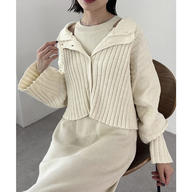 新品タグ付き　mystic ベロアモールワンピースセット　グレー mystic】ベロアモールワンピースSET[品番：PALW0004330]｜PAL GROUP