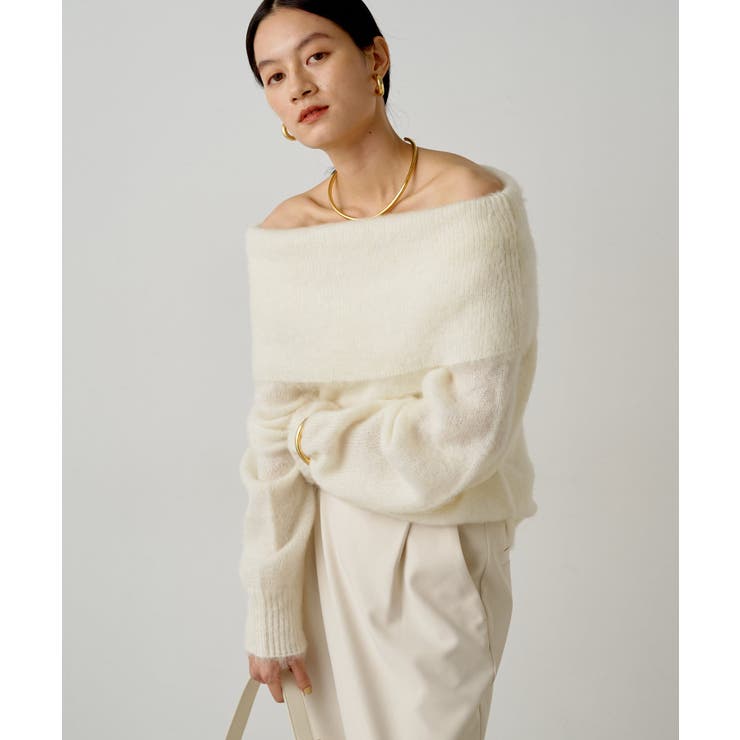 【Loungedress】オフショルKN[品番：PALW0004338]｜PAL GROUP  OUTLET（パルグループアウトレット）のレディースファッション通販｜SHOPLIST（ショップリスト）