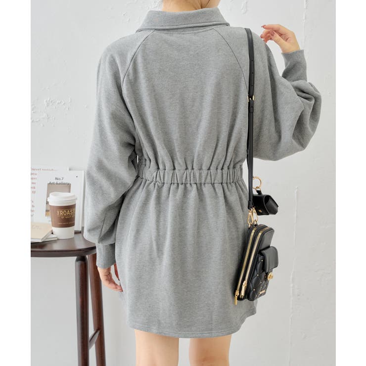 【Chico】ハーフZIPフレアスウェットミニOP | PAL GROUP OUTLET | 詳細画像14 