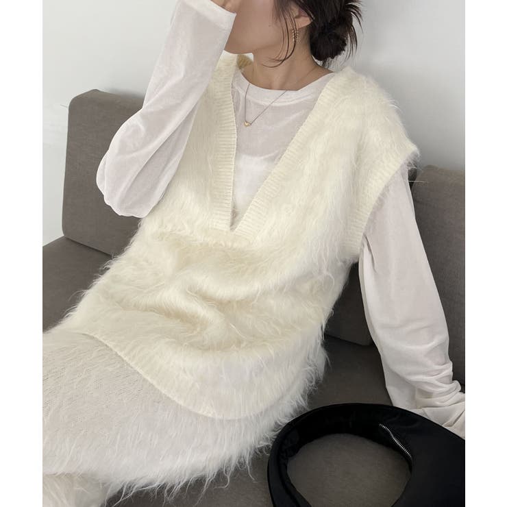CAPRICIEUX LE'MAGE】シャギーファーベスト[品番：PALW0004366]｜PAL GROUP  OUTLET（パルグループアウトレット）のレディースファッション通販｜SHOPLIST（ショップリスト）