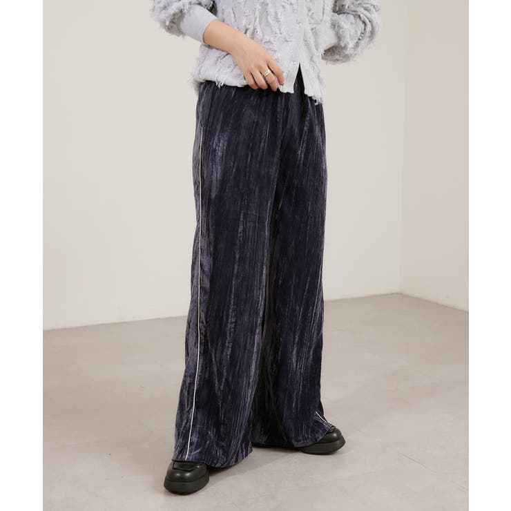 Kastane】ベロアパンツ[品番：PALW0004378]｜PAL GROUP  OUTLET（パルグループアウトレット）のレディースファッション通販｜SHOPLIST（ショップリスト）