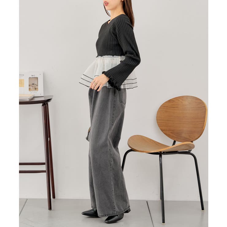 グラムリップス ワッフルニットドッキングtops グラムリップス