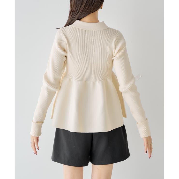 Chico】ペプラムZIPニット[品番：PALW0004413]｜PAL GROUP OUTLET