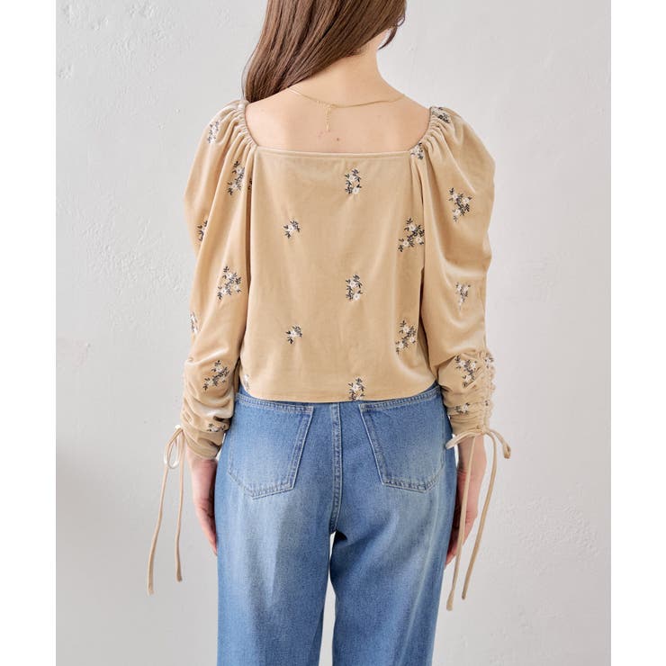 Chico】2wayベロア刺繍トップス[品番：PALW0004417]｜PAL GROUP