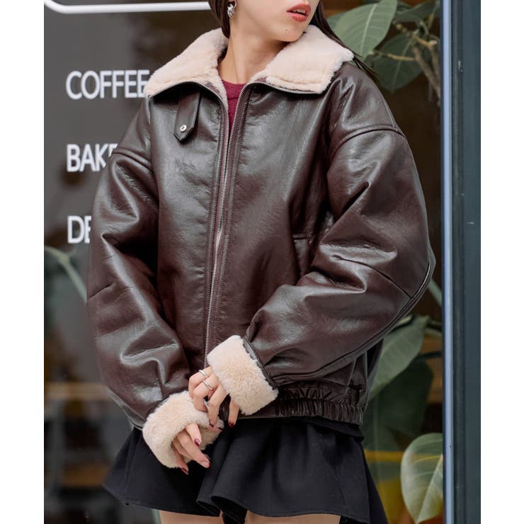 Chico】ファー衿ボンバージャケット[品番：PALW0004422]｜PAL GROUP  OUTLET（パルグループアウトレット）のレディースファッション通販｜SHOPLIST（ショップリスト）