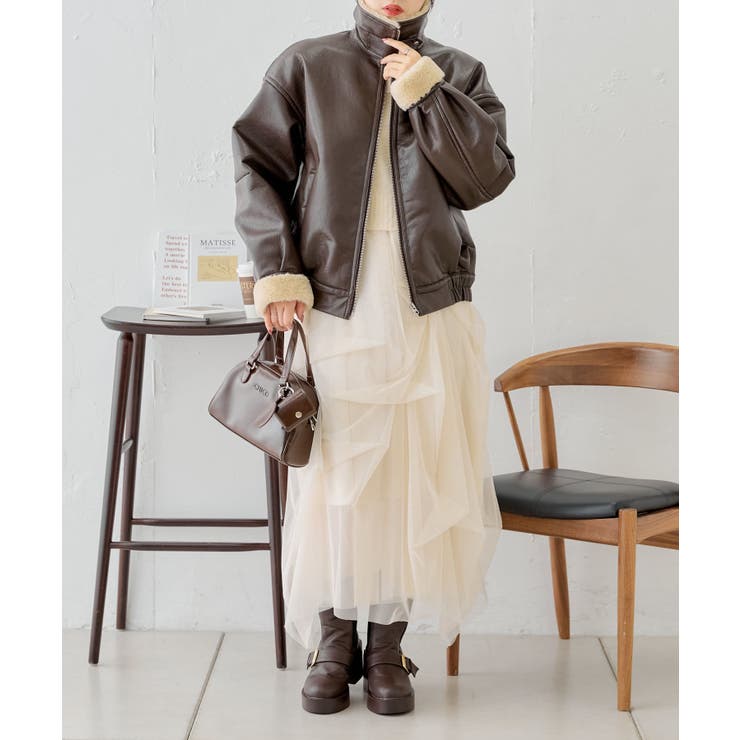 Chico】ファー衿ボンバージャケット[品番：PALW0004422]｜PAL GROUP  OUTLET（パルグループアウトレット）のレディースファッション通販｜SHOPLIST（ショップリスト）
