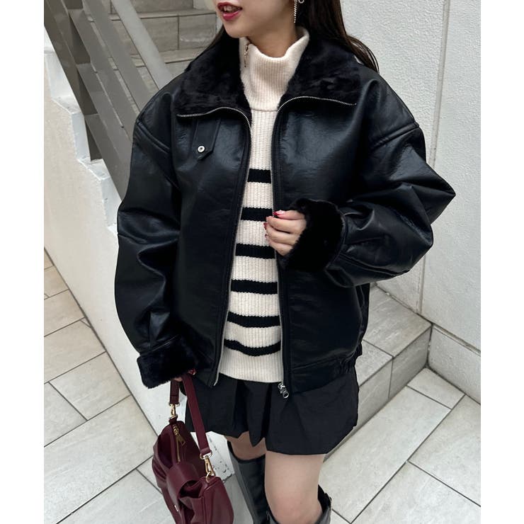 Chico】ファー衿ボンバージャケット[品番：PALW0004422]｜PAL GROUP  OUTLET（パルグループアウトレット）のレディースファッション通販｜SHOPLIST（ショップリスト）
