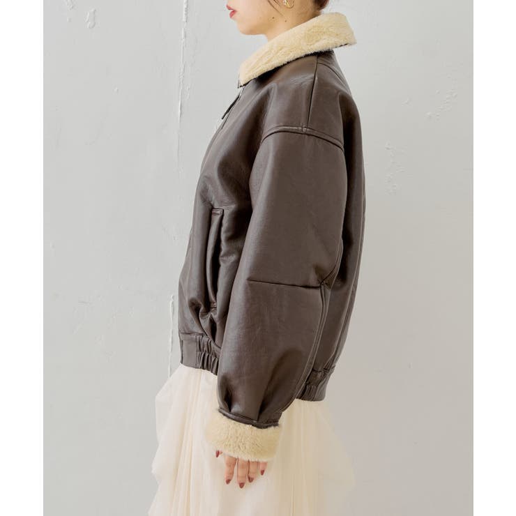 Chico（チコ）の「【2サイズ展開】ファーショートジャケット（ブルゾン）」 - WEAR