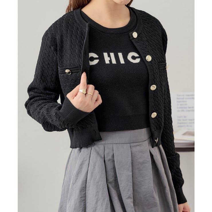 【Chico】ロゴ刺?KNIT | PAL GROUP OUTLET | 詳細画像24 
