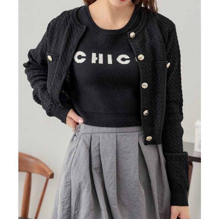 【Chico】ロゴ刺?KNIT | PAL GROUP OUTLET | 詳細画像25 