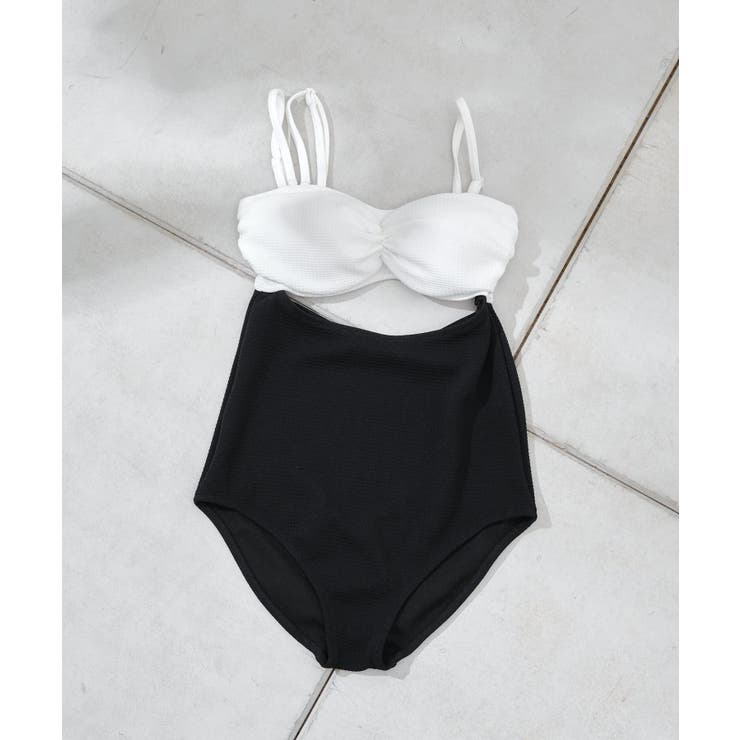 Chloe カットアウトワンヒス水着 CH25UMB13472 6H6 Chico】配色カットアウトワンピース | OUTLET(アウトレット