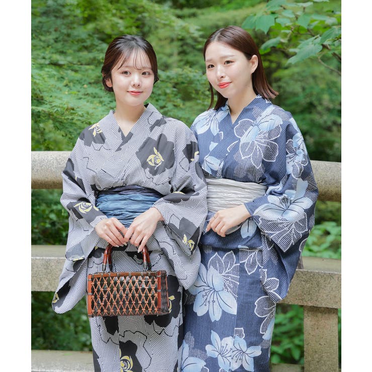 2024 chico 浴衣 帯 セット 百合柄 新品未使用