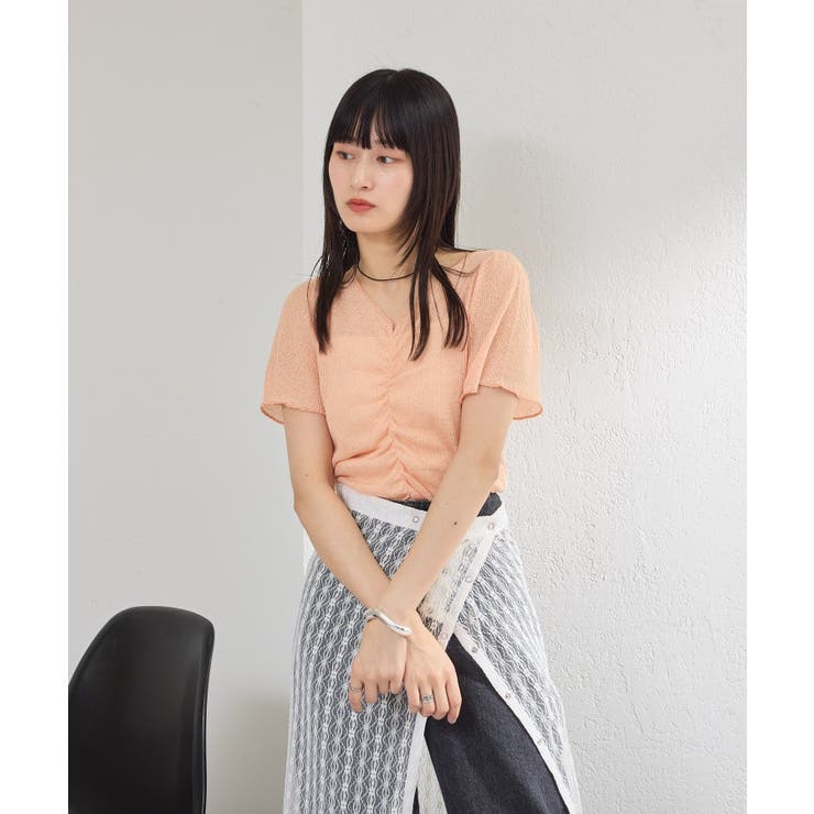 【Kastane】シャーリング半袖Tee | PAL GROUP OUTLET | 詳細画像10 