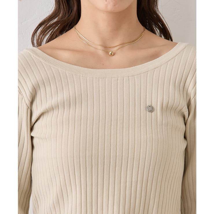 【Chico】バッグ開きリボンリブニット | PAL GROUP OUTLET | 詳細画像28 